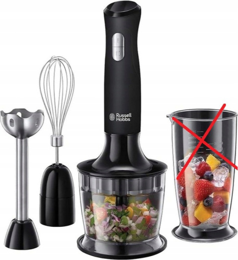 Blender ręczny Russel Hoobs, 3 w 1, niekompletny, brak kielicha