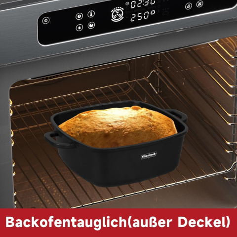 Garnek, brytfanka z powłoką zapobiegającą przywieraniu, 6,5 L, Eisenbach