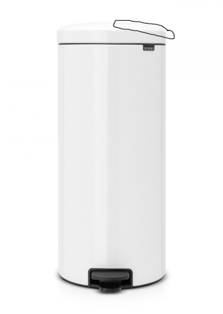 Kosz na śmieci 30 L Brabantia, samozamykająca klapa - wada w postaci wgniecenia