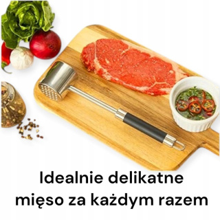 MOUNTAIN GRILLERS Tłuczek do mięsa, dwustronny młotek ze stali nierdzewnej