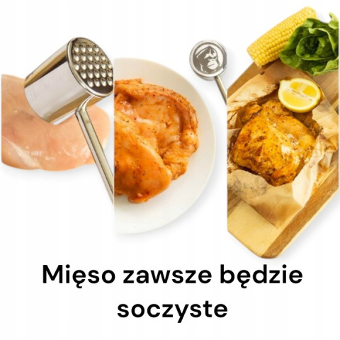 MOUNTAIN GRILLERS Tłuczek do mięsa, dwustronny młotek ze stali nierdzewnej MOUNTAIN GRILLERS Tłuczek do mięsa, dwustronny młotek ze stali nierdzewnej
