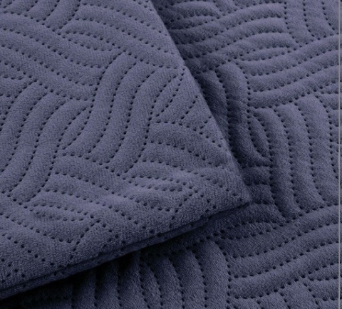 Poszewki na poduszkę dekoracyjne z pikowanym wzorem 50x50cm 2szt Granatowy Poszewki na poduszkę dekoracyjne z pikowanym wzorem 50x50cm 2szt Granatowy