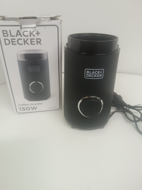 BLACK DECKER BXCG150E Młynek do Kawy Elektryczny -niekompletny, brak pokrywy BLACK DECKER BXCG150E Młynek do Kawy Elektryczny -niekompletny, brak pokrywy