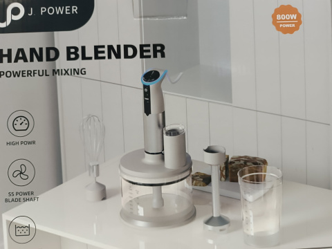 Blender ręczny 800W TURBO Stal nierdzewna AKCESORIA Blender ręczny 800W TURBO Stal nierdzewna AKCESORIA