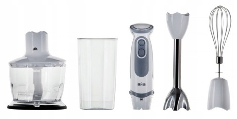 Blender, rozdrabniacz Braun MQ 5235 1000 W biały, 3 w 1 Blender, rozdrabniacz Braun MQ 5235 1000 W biały, 3 w 1