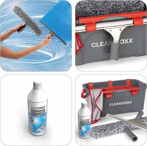 CLEANmaxx 7-częściowy zestaw do czyszczenia, mycia okien bez smug