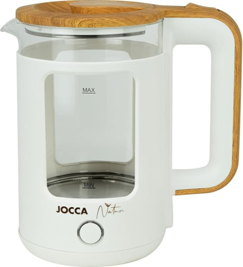 Czajnik elektryczny Jocca 1500 W, 1,8 L, szkło, biały Czajnik elektryczny Jocca 1500 W, 1,8 L, szkło, biały
