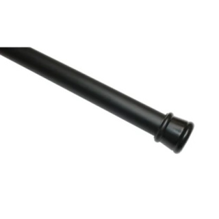 Drążek rozporowy do zasłon czarny 90-140cm Ø23/26