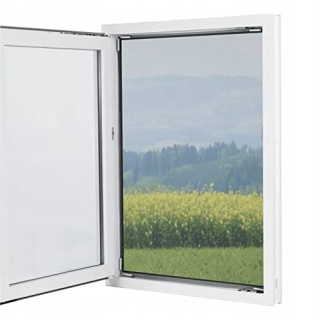 HOBERG moskitiera okienna - może być przycinana na wymiar do 150 x 130 cm
