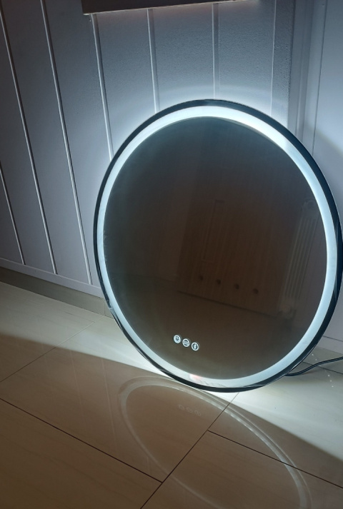 LUSTRO ŁAZIENKOWE OKRĄGŁE PODŚWIETLANE LED Z GŁOŚNIKIEM BLUETOOTH 60cm LUSTRO ŁAZIENKOWE OKRĄGŁE PODŚWIETLANE LED Z GŁOŚNIKIEM BLUETOOTH 60cm