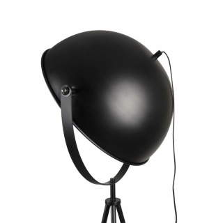 Lampa podłogowa industrialna, czarna złota Briloner Leuchten MAL 1380, trójnóg