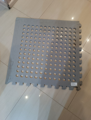 Ochronna mata podłogowa gumowa puzle na siłownię, kemping 60x60 - 6 szt zestaw