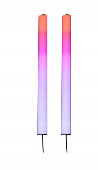Paulmann Listwa Gamingowa LED Zestaw Lamp Stojących 2x60cm RGB z Pilotem, niekompletny