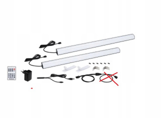 Paulmann Listwa Gamingowa LED Zestaw Lamp Stojących 2x60cm RGB z Pilotem, niekompletny