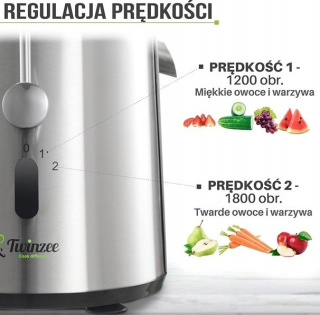 Sokowirówka Twinzee SD80A srebrny/szary 850 W