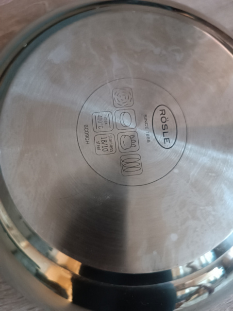 Wok Rosle Elegance 28 cm , głęboka patelnia ze stali - używany
