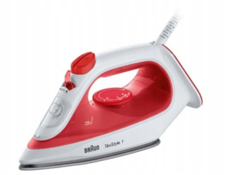 Żelazko parowe Braun TexStyle Red/white blokada kapania