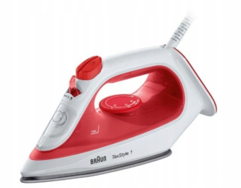Żelazko parowe Braun TexStyle Red/white blokada kapania
