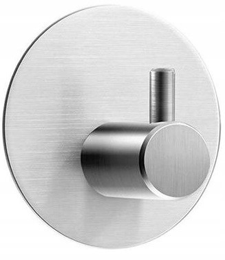 2 szt HACZYK WIESZAK ŁAZIENKOWY DO ŁAZIENKI SAMOPRZYLEPNY SREBRNY