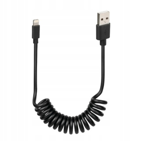 2 szt Kabel Przewód lightning- USB 1m SPIRALNY