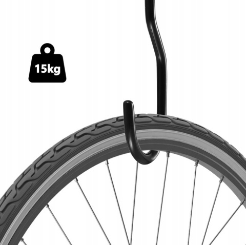 8szt. HACZYKI GARAŻOWE ROWEROWE HAKI UCHWYTY ŚCIENNE DO WARSZTATU NA ŚCIANĘ