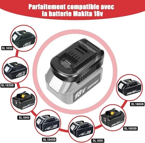 ADAPTER AKUMULATORA MAKITA 18V do NARZĘDZI EINHELL MT18EIN