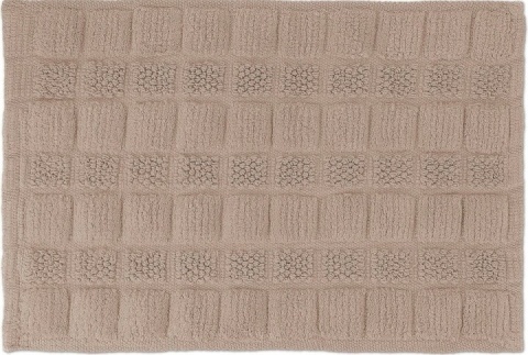 Antypoślizgowa mata puszysty dywanik łazienkowy pod prysznic brąz 60x40cm