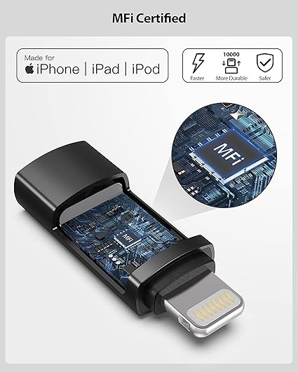 BOUTOP adapter USB C na Lightning do szybkiego ładowania
