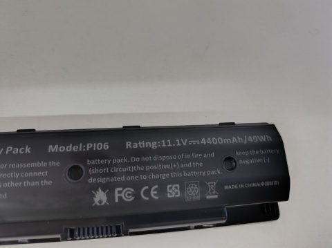 Bateria do laptopa HP PI06 11.1V 4400mAh 49Wh Li-ion