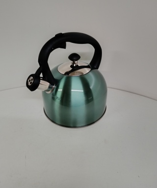 CZAJNIK NA GAZ INDUKCJA CZAJNIK Z GWIZDKIEM 2,6L TRADYCYJNY ZIELONY STALOWY