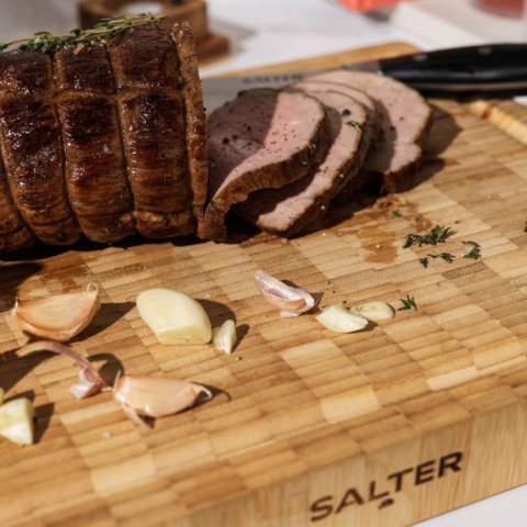 Deska bambusowa do krojenia do serwowania SALTER 42x32x4 cm