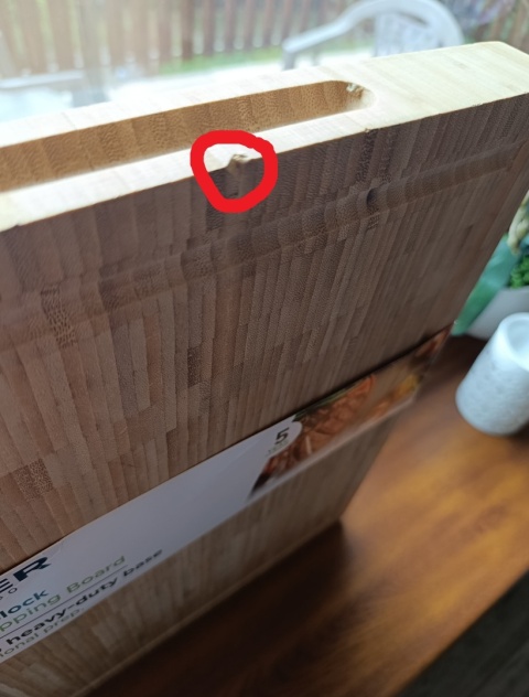 Deska bambusowa do krojenia do serwowania SALTER 42x32x4 cm