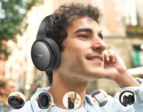 Earfun Tune Pro Słuchawki Nauszne Bezprzewodowe BT 5.4