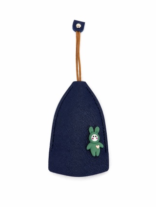 Etui na kluczyki ze skóry PU, torba wodoodporna, granat 1 szt