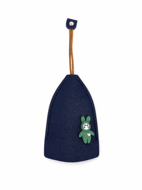 Etui na kluczyki ze skóry PU, torba wodoodporna, granat 1 szt