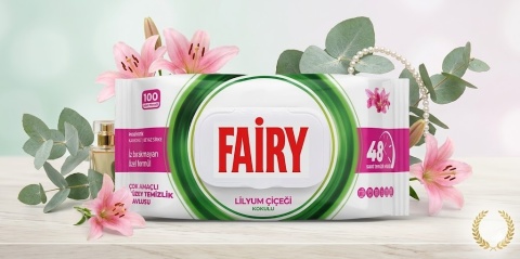 FAIRY Chusteczki Czyszczące 100 szt. LILIA Bez Smug Uniwersalne