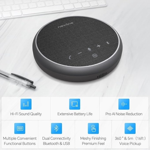 Głośnik przenośny NEWLINE mikrofon konferencyjny bluetooth