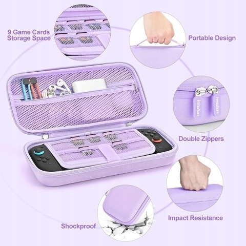 Etui CASE ETUI OBUDOWA DO SWITCH 17 FIOLETOWA