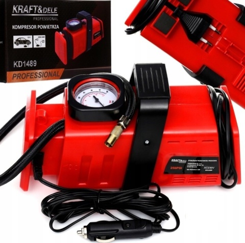 KOMPRESOR POWIETRZA SAMOCHODOWY 12V 230V KD1489