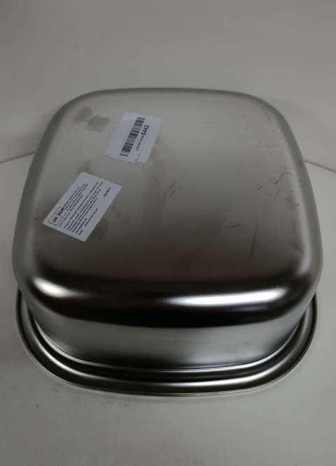 Kwadratowa Miska Stalowa 34x34 cm – Solidna i Uniwersalna 14 L