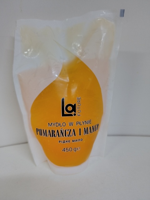 LA FUTURE Mydło w płynie Mango Pomarańcza Zapas, 450 g