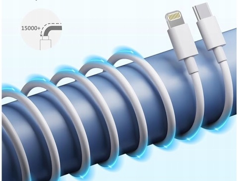 ŁADOWARKA DO TELEFONU IPHONE 2 SZTUKI 20W CA-43AT USB-C LIGHTNING BIAŁE