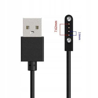 Ładowarka kabel USB do smartwatch 4 PIN 2,6mm 7,62mm do zegarka magnetycznego