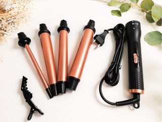 Lokówka z wymiennymi końcówkami – zestaw 4w1