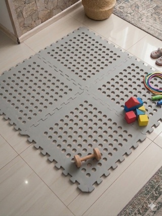 Mata podłogowa gumowa puzzle 60x60 - 6 szt zestaw pod basen do ćwiczeń