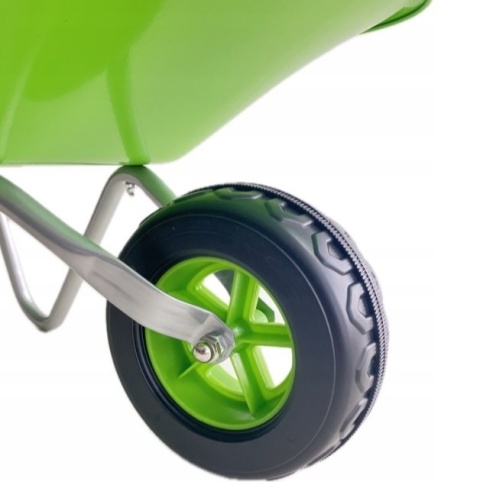Metalowa Zielona Taczka Dla Dzieci + Akcesoria