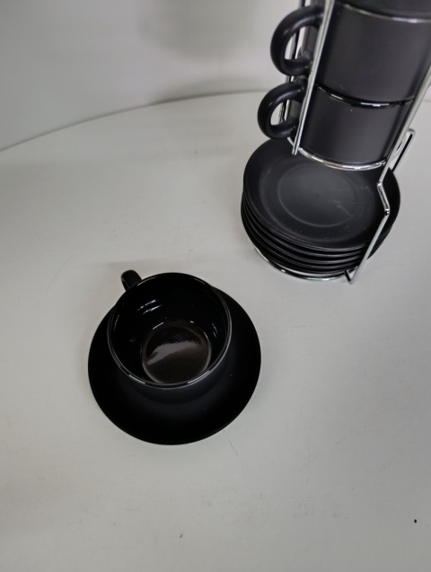 Miamio Zestaw Filiżanek Do Espresso 5x75ml Czarne