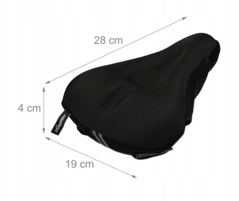 Nakładka na Siodełko rowerowe Pokrowiec z żelem 190 mm Relaxdayas