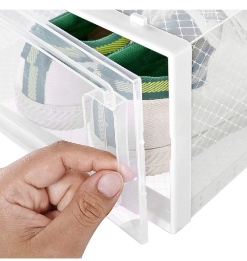 ORGANIZER na buty Zestaw 18 szt. transparentnych plastikowych pojemników Songmics