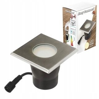 Oprawa wpuszczana LED Easy Connect stal nierdzewna IP65 4W ciepła biel